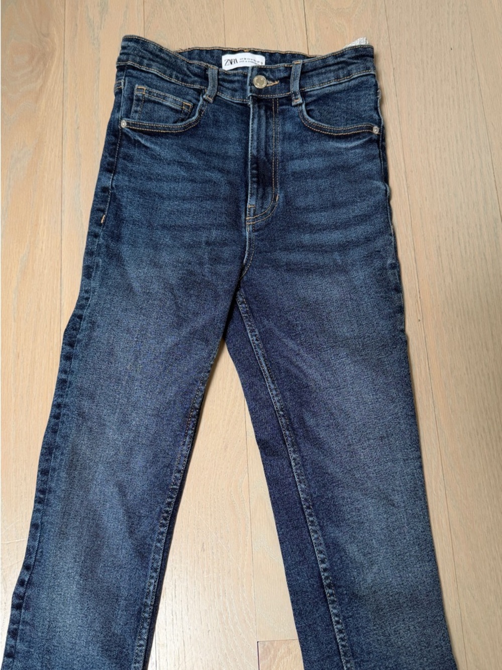 Zara Dark Wash Skinny Denim Jeans - Blue